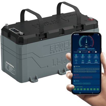 EPOCH 36V 100Ah LiFePO4 Lithium Battery - Bluetooth, Heating, Waterproof