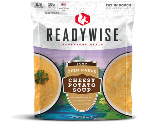 ReadyWise Open Range Cheesy Potato Soup Dehydrated Food Pack (Vegetarian) - KBM Outdoors