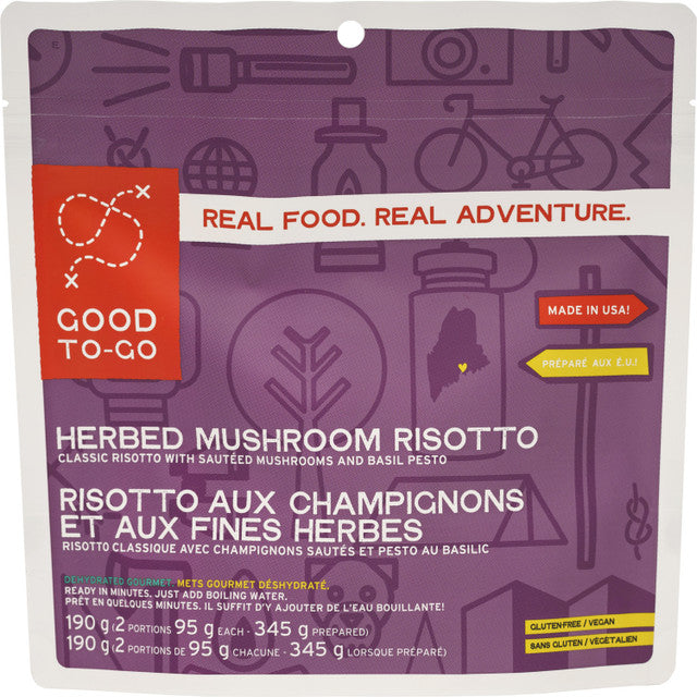 Good To Go - Herbed Mushroom Risotto - KBM Outdoors