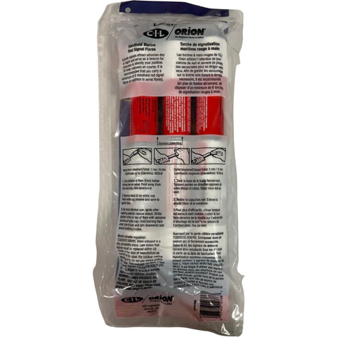 Orion Handheld Marine Red Signal Flares  (3 pack) - KBM Outdoors
