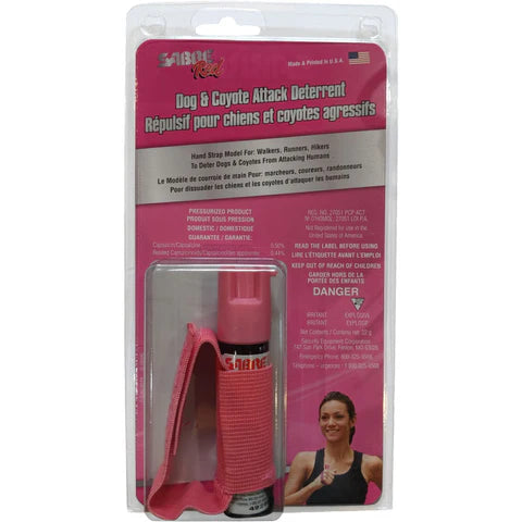 Pink Sabre Dog Attack Deterrent 22g with Hand Strap