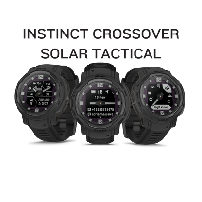 Garmin Instinct Crossover - SOLAR Tactical Edition Smartwatch (010-02730-10)