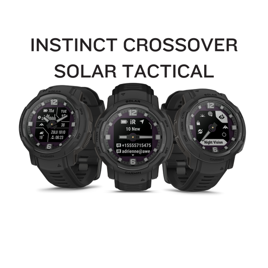 Garmin Instinct Crossover - SOLAR Tactical Edition Smartwatch (010-02730-10)
