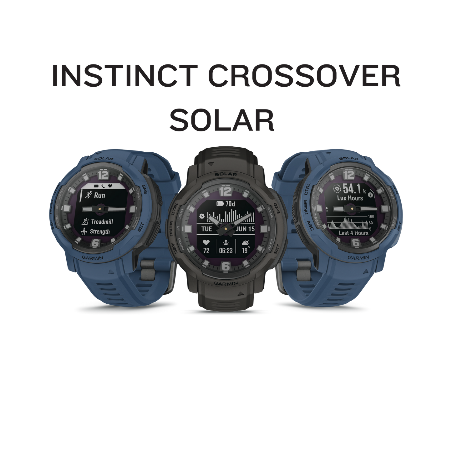 Garmin Instinct Crossover - SOLAR Smartwatch (010-02730-XX)