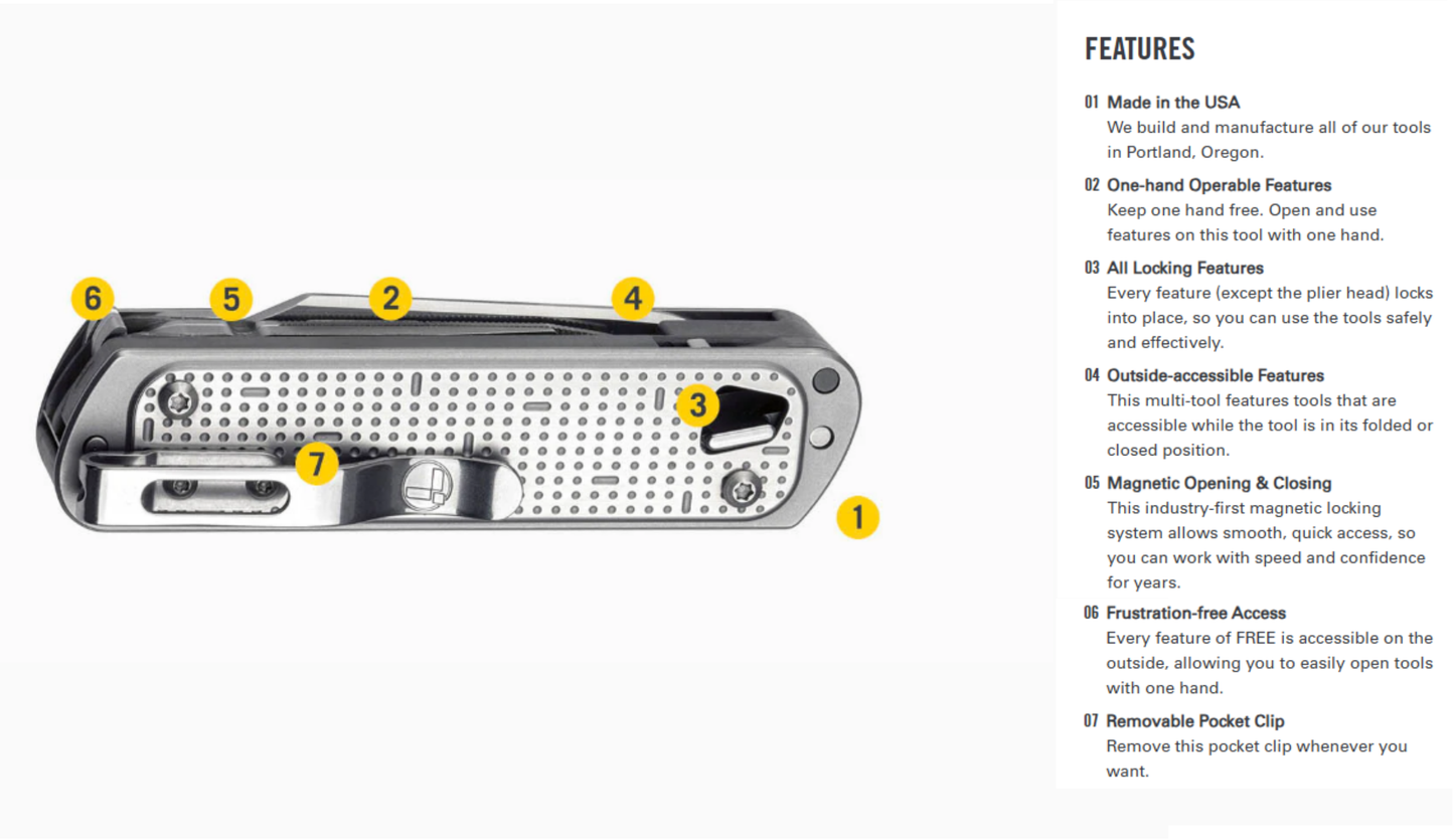 Leatherman Free T4 Multi-tool