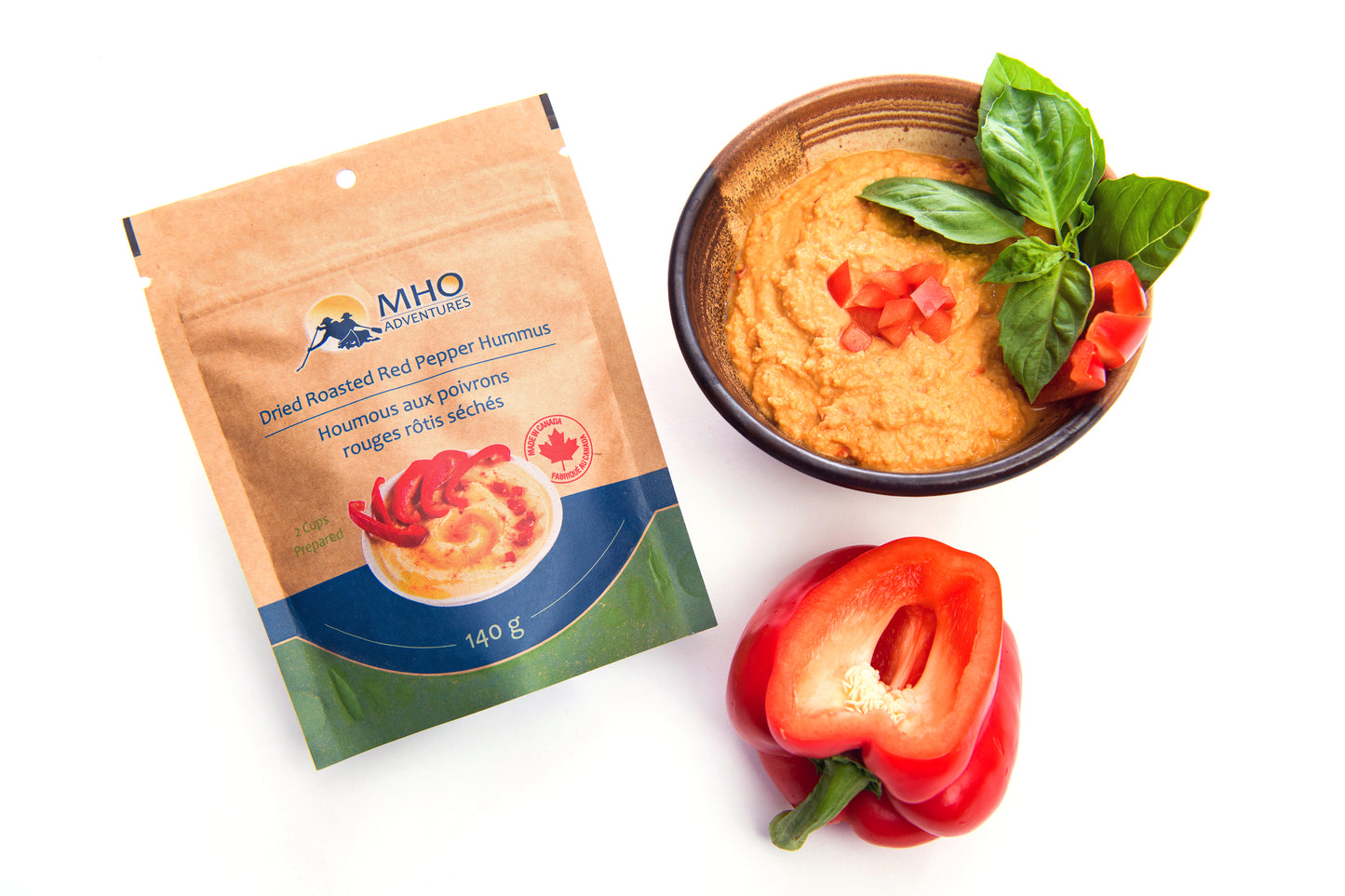 Dried Roasted Red Pepper Hummus