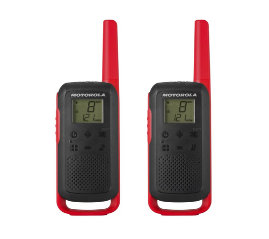 Motorola TALKABOUT T210 PMR446 Radio - Twin Pack Red/Black