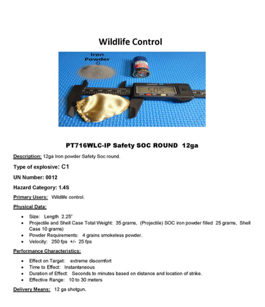 Lamperd Less Lethal Safety SOC - 12 gauge - 5 rounds - KBM Outdoors