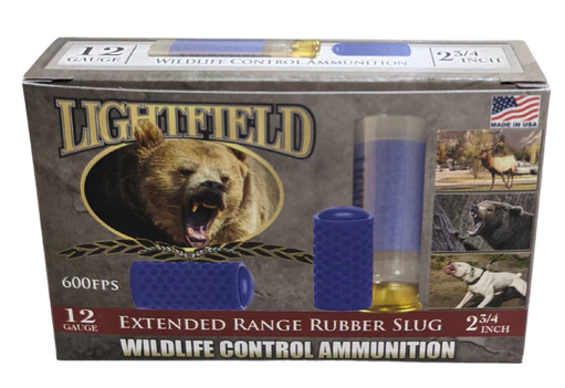 Lightfield 12 Gauge Extended Range Rubber Slug Ammunition - KBM Outdoors