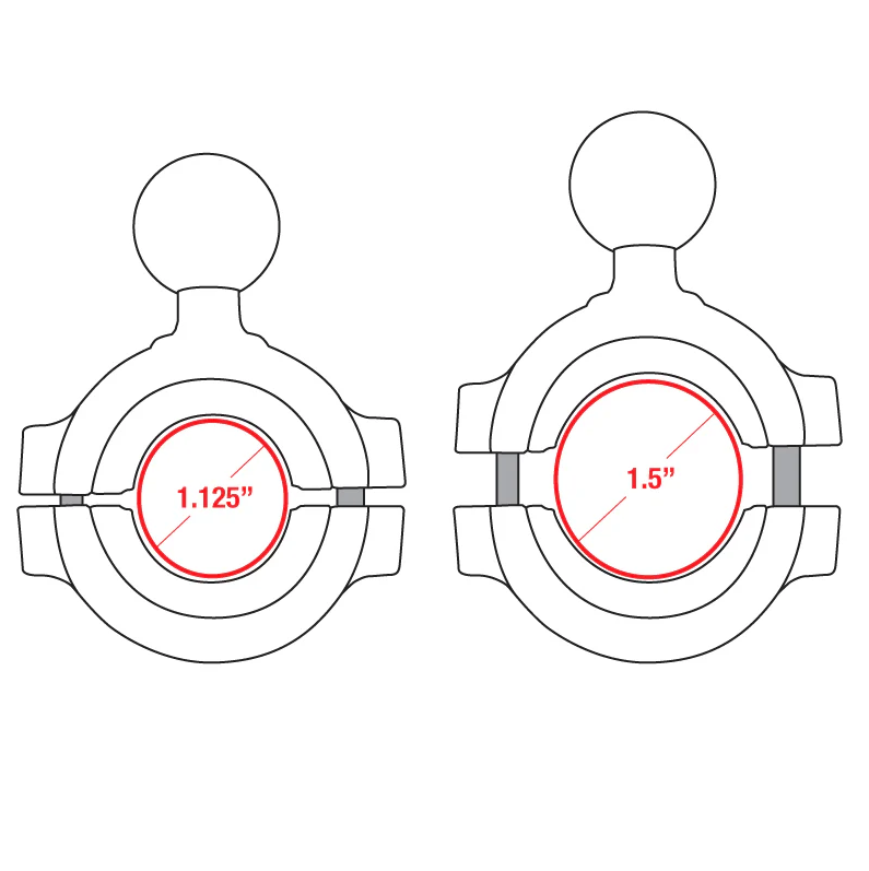 RAM Mounts - Torque Large Rail Base - B Size (RAM-B-408-112-15U)