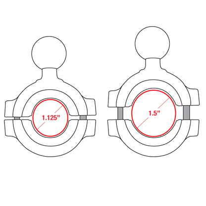 RAM Mounts - Torque Large Rail Base - B Size (RAM-B-408-112-15U)