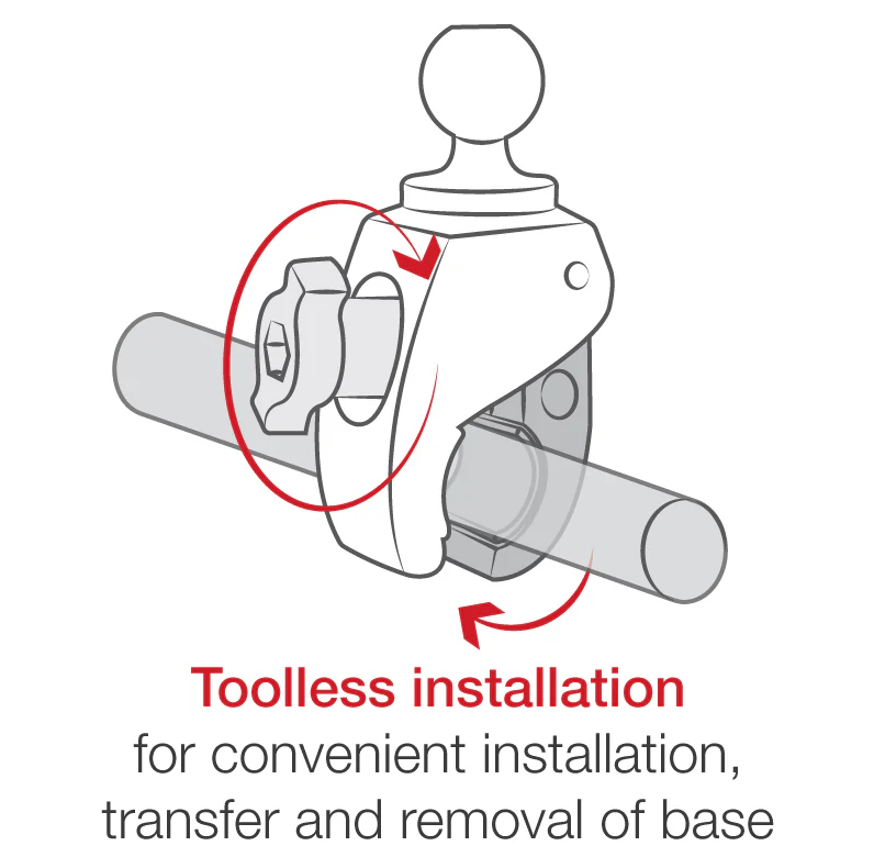 RAM Mounts - Tough-Claw Small Clamp Base - B Size (RAP-B-400U)