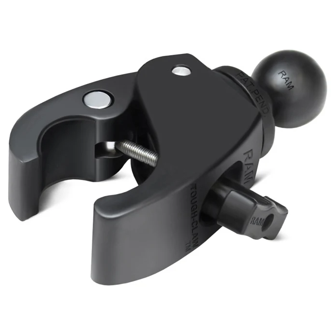RAM Mounts - Tough-Claw Small Clamp Mount with Diamond Plate - B Size - Medium Arm (RAP-B-400-238U)