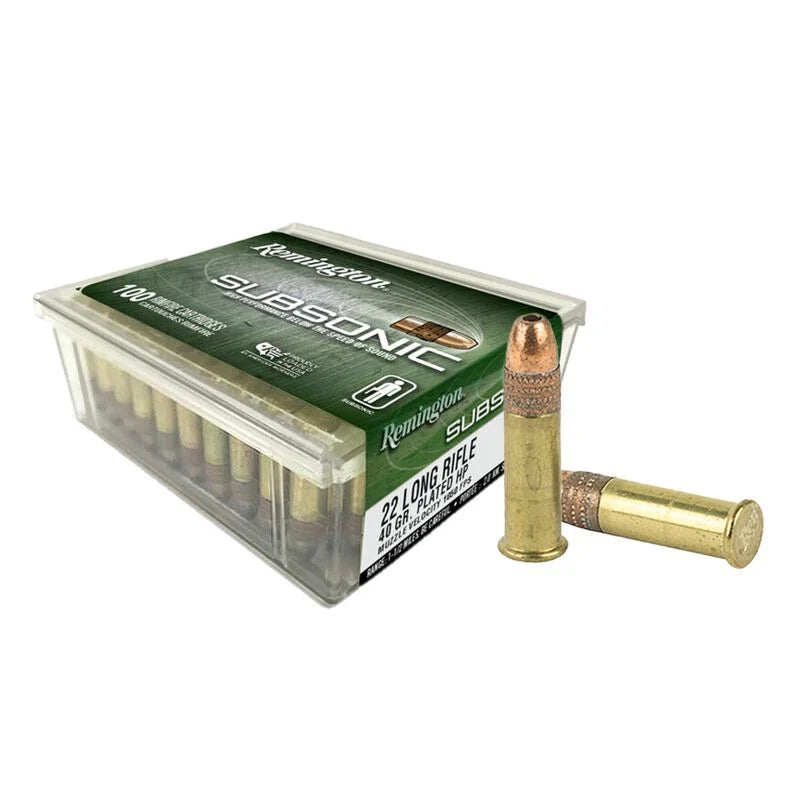 Remington 22LR 40 Grain LC CPHP Subsonic 100pk Copper Plated 105FPS