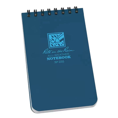 Rite in the Rain Top Spiral Notepad 3"x5" - Blue - No. 235