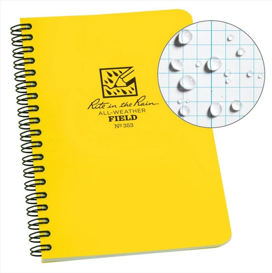 Rite in the Rain Side Spiral Notebook 4.5"x7" - Field Pattern - No. 353