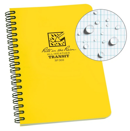 Rite in the Rain Side Spiral Notebook 4.5"x7" - Transit Pattern - No. 303