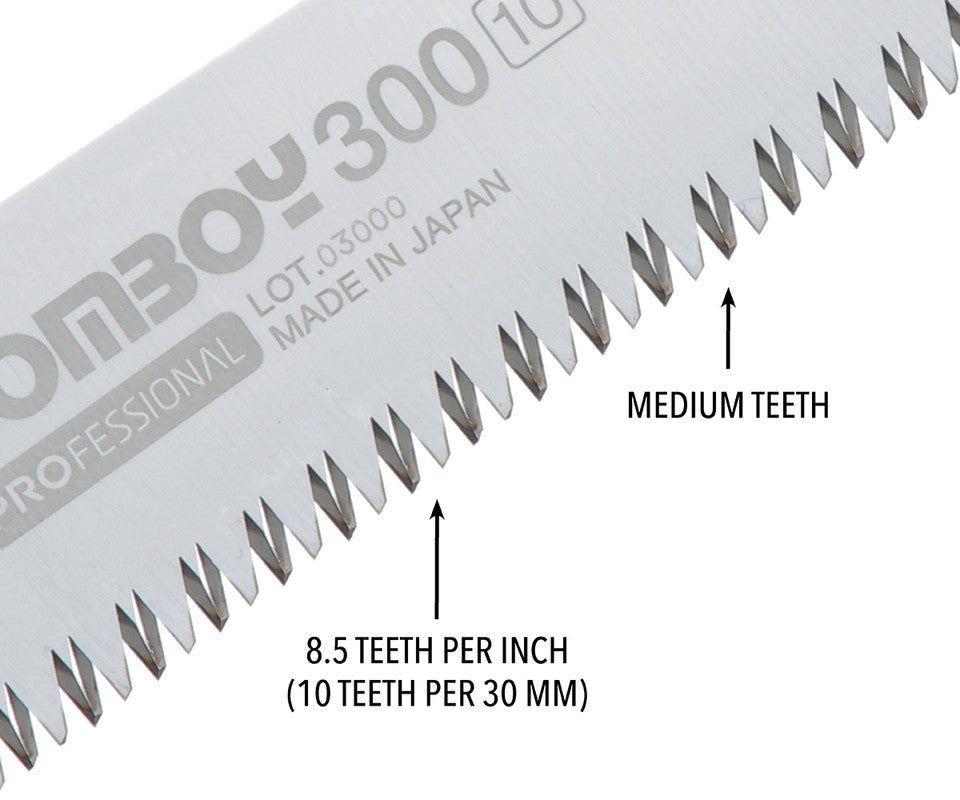 Silky Gomboy Folding Saw 300 - Straight - Medium Teeth (121-30)