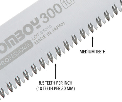 Silky Gomboy Folding Saw 300 - Straight - Medium Teeth (121-30)