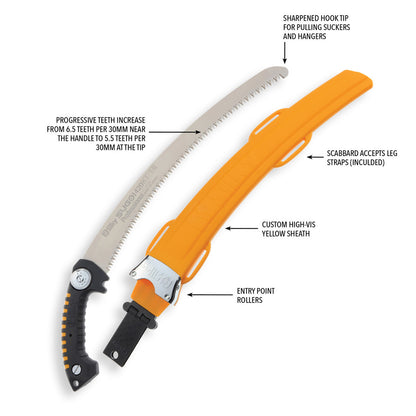 Silky Sugoi Pro Arborist Sheath Saw 420 - Curved - XLarge Teeth (390-42)