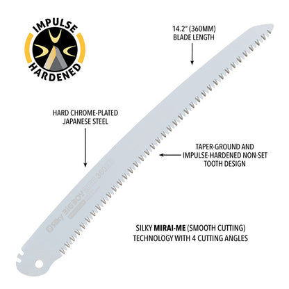 Silky Bigboy 2000 Folding Saw 360 - Curved - XLarge Teeth (356-36)