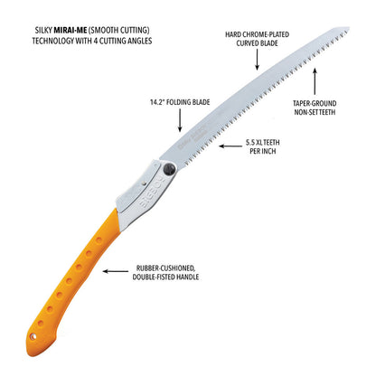 Silky Bigboy 2000 Folding Saw 360 - Curved - XLarge Teeth (356-36)