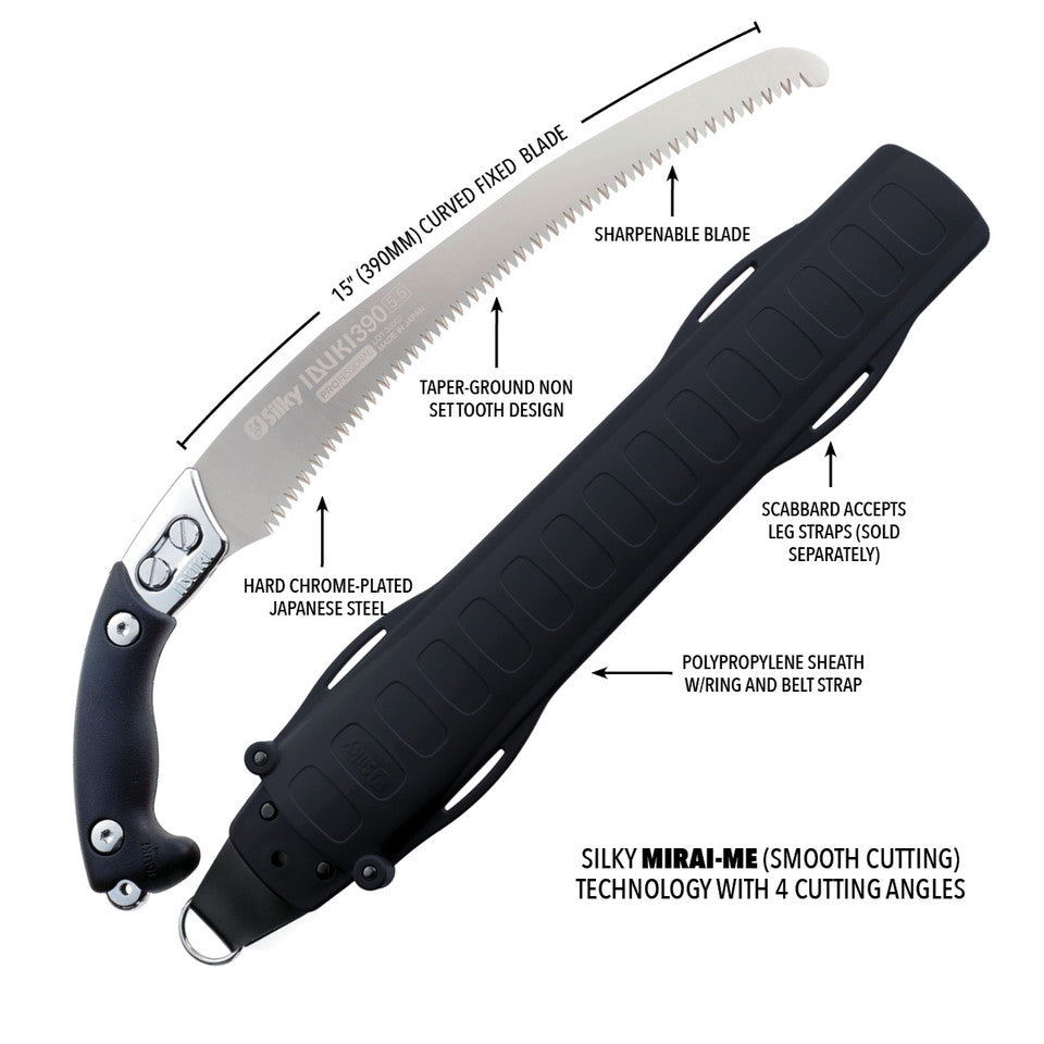 Silky Ibuki Hand Saw 390 - Curved - XLarge Teeth (275-39)