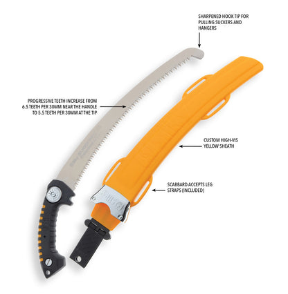 Silky Sugoi Pro Arborist Sheath Saw 360 - Curved - XLarge Teeth (390-36)