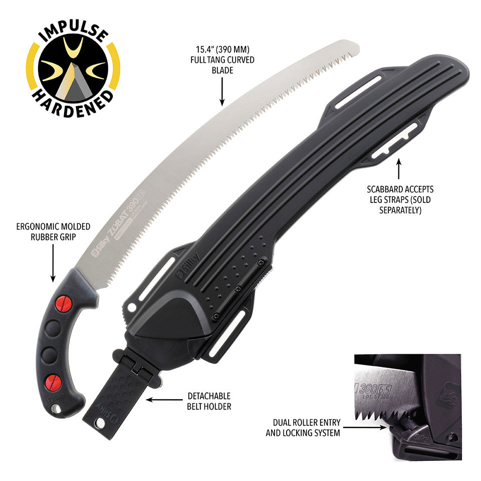 Silky Zubat Hand Saw 390 - Curved - Large Teeth (270-39)