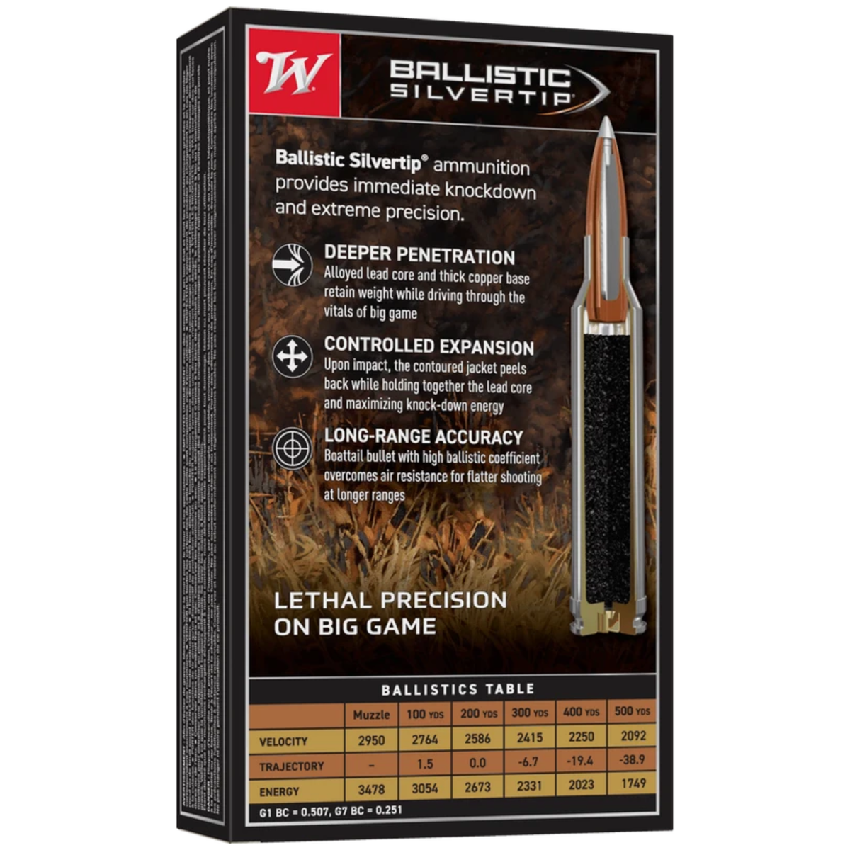 Winchester Ballistic Silvertip 300 Winchester Magnum - 180 Grain