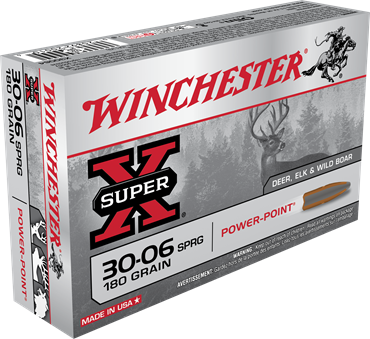 Winchester 30-06 180 Grain Power Point Rifle Ammuniton