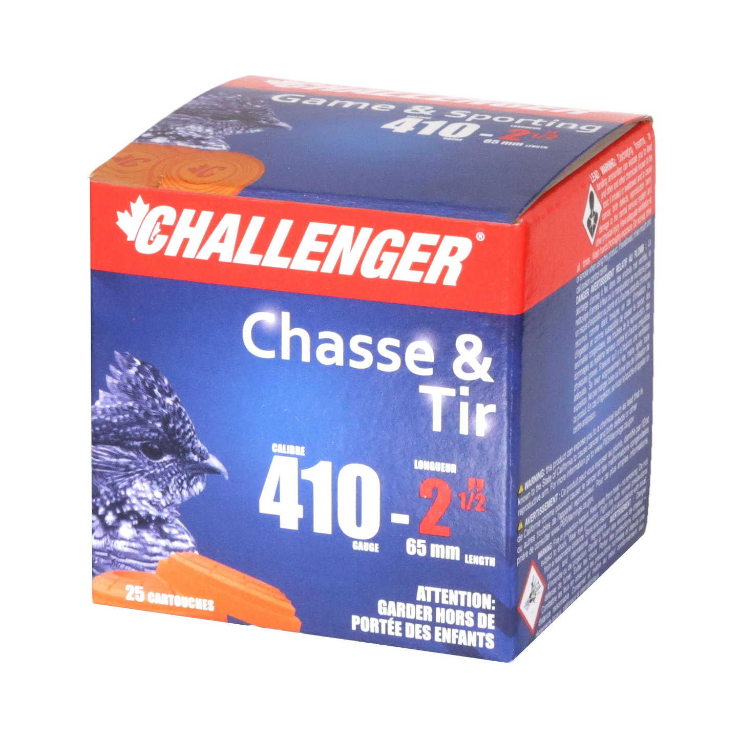 Challenger Shotshell 410 GA 2 1/2 oz. 8 Shot