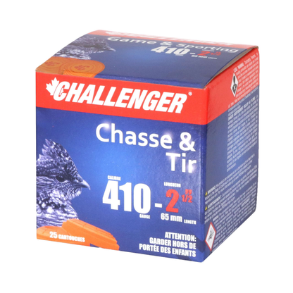 Challenger Shotshell 410 GA 2 1/2 oz. 8 Shot