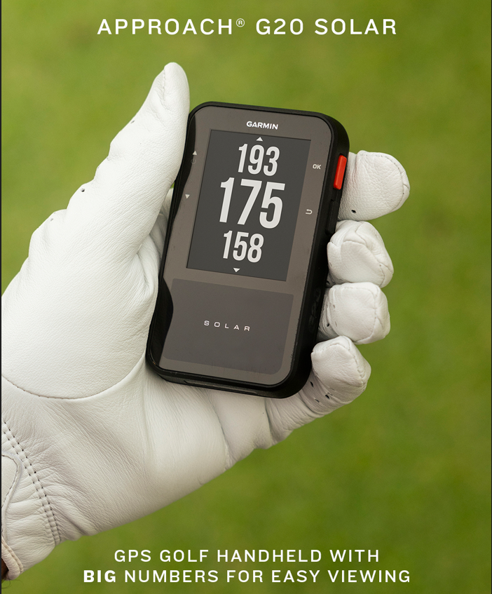 Garmin Approach G20 Golf Solar GPS Handheld (010-02889-00)
