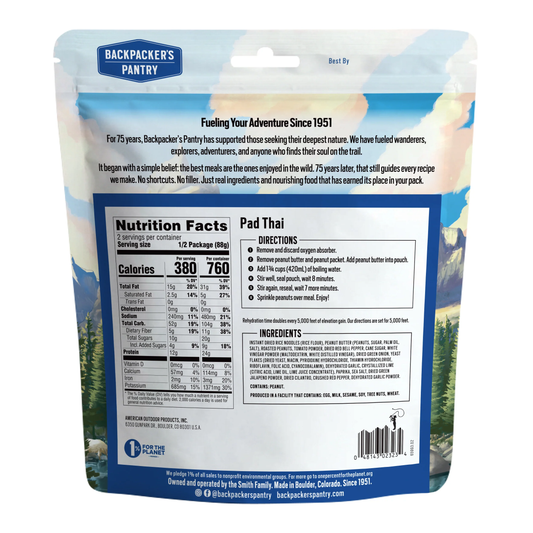 Backpacker's Pantry - Pad Thai Dehydrated Food Pack