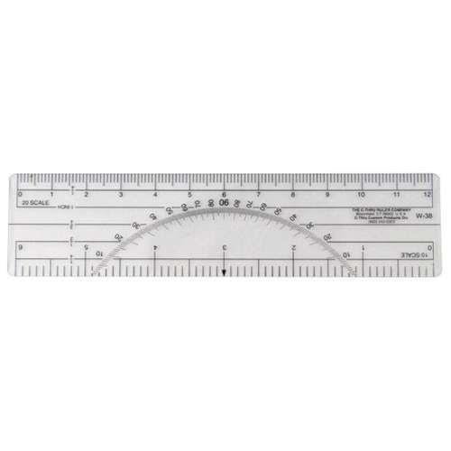 CTHRU 10THS/20THS Scale / Protractor W38 – KBM Outdoors