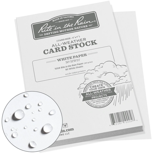 Rite in the Rain All-Weather Card Stock Paper (250-Pack) - No. 1758511