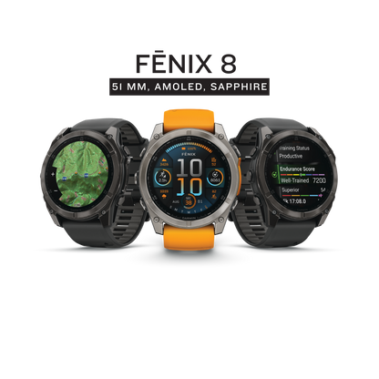 Garmin Fenix 8 - 51mm AMOLED Smartwatch (010-02905-XX)