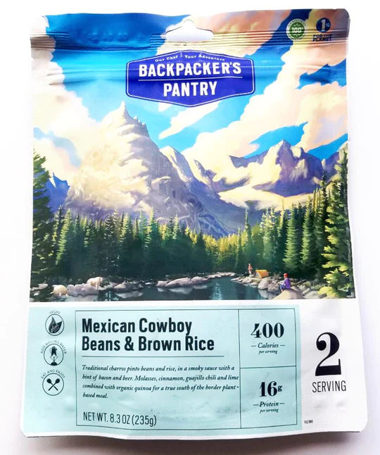 Backpacker Pantry  - Mexican Cowboy Beans and Brown Rice - KBM Outdoors