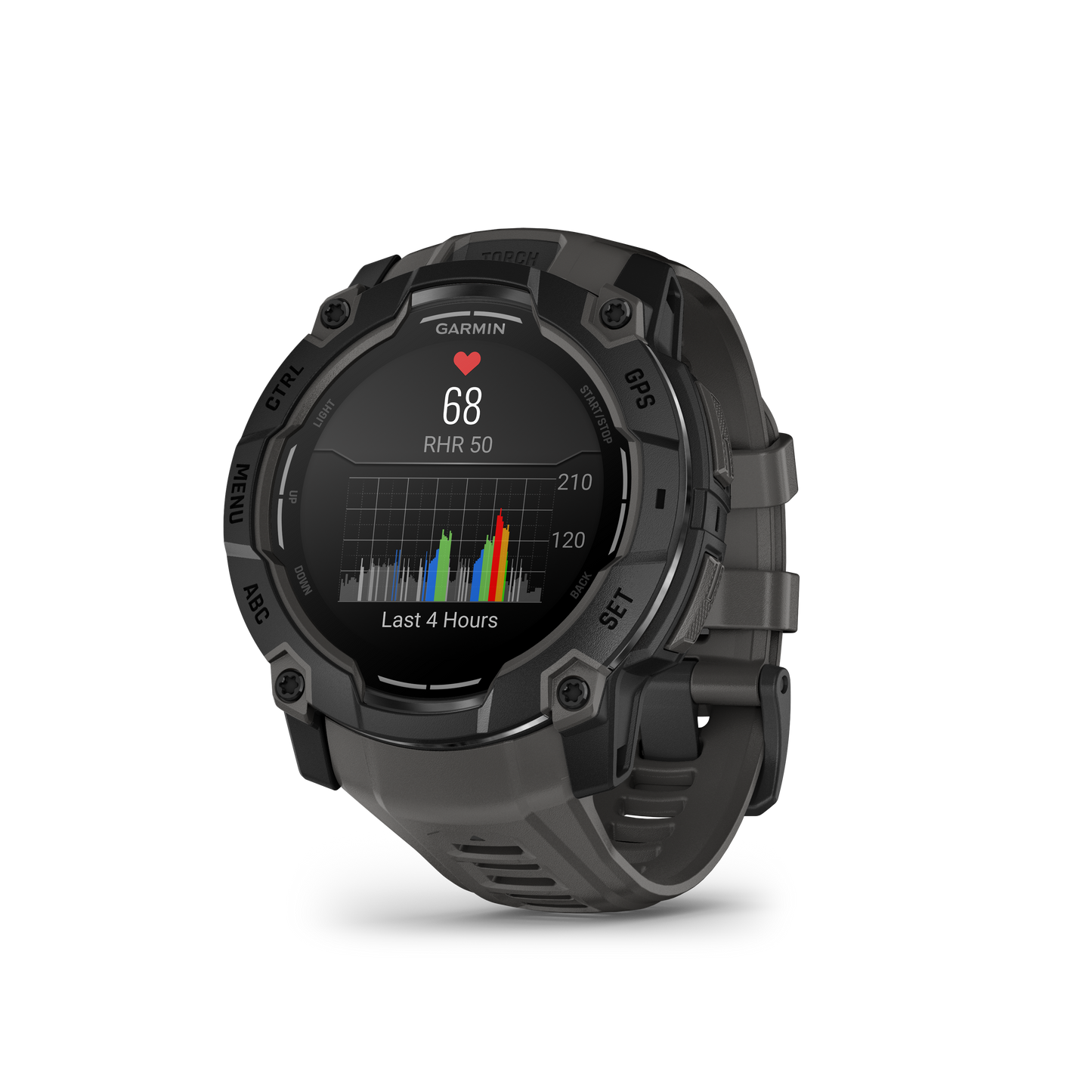 Garmin Instinct 3 – 50mm AMOLED GPS Smartwatch (010-03020-XX)