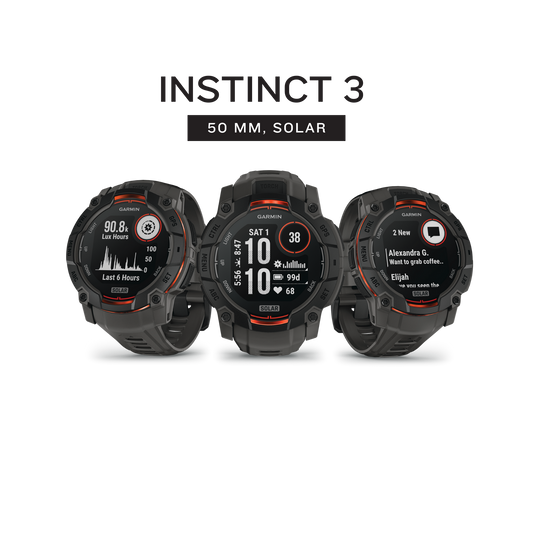Garmin Instinct 3 - 50mm SOLAR GPS Smartwatch (010-02935-00)