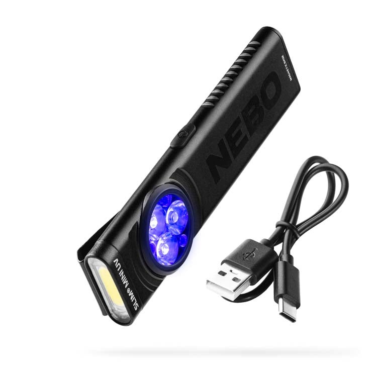 Nebo Slim Mini UV 2-in-1 Rechargeable Pocket Light