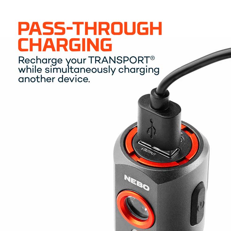 Nebo Transport 400 2-IN-1 Car Charger & Flashlight - KBM Outdoors