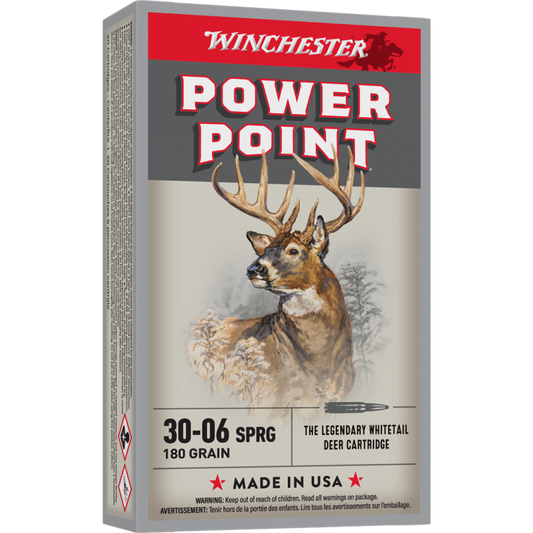 Winchester 30-06 180 Grain Power Point Rifle Ammuniton