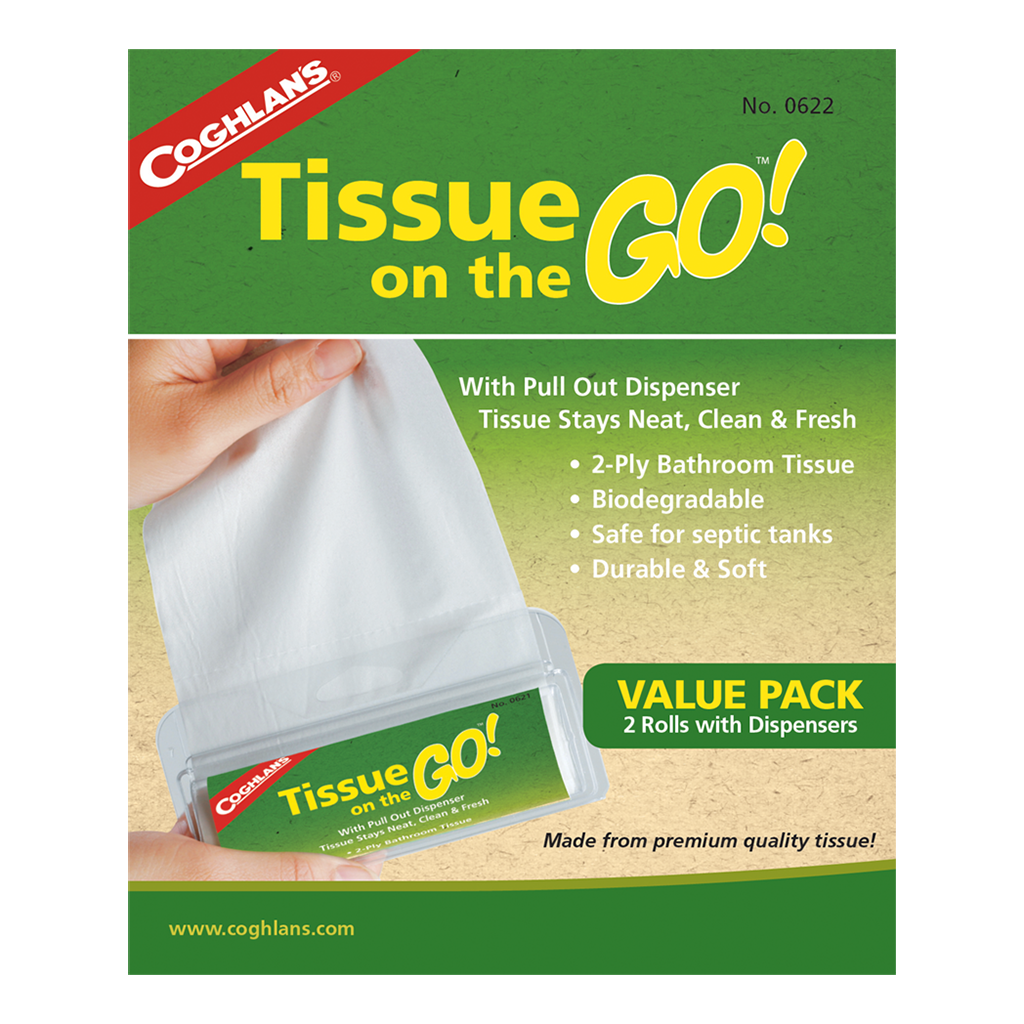 Coghlan's Tissue on the Go - 2 Pack - KBM Outdoors