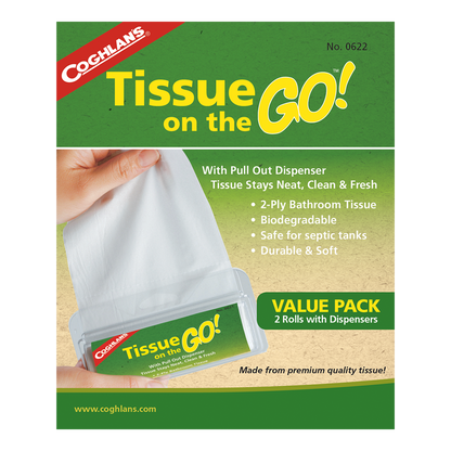 Coghlan's Tissue on the Go - 2 Pack - KBM Outdoors