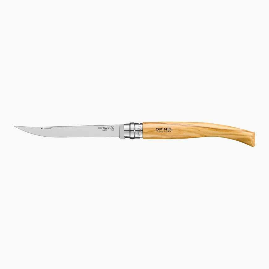 Opinel Slim Fillet Knife - Olive Tree (Various Sizes) - KBM Outdoors