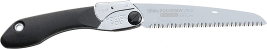 Silky - 34017 Professional Series PocketBoy Folding Saw 170mm Medium Teeth Black - KBM Outdoors