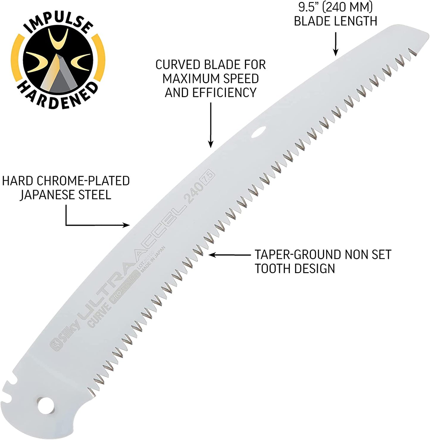 Silky Ultra Accel Curve Professional REPLACEMENT Blade (447-24) - KBM Outdoors