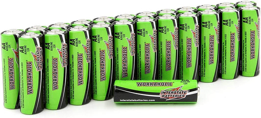 Interstate Batteries AA All-Purpose Alkaline Battery 24 Pack - Workaholic (DRY0070) - KBM Outdoors